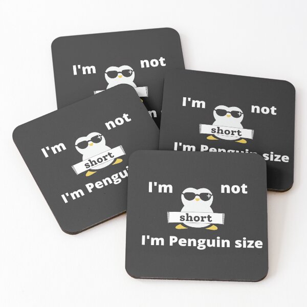 Item preview, I Am Not Short I Am Penguin Size Funny Design  designed and sold by yourcherryguy.