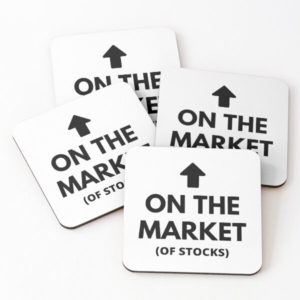 Item preview, On the Market (of Stocks) - Stock Market funny/witty designed and sold by Rat to Lion.
