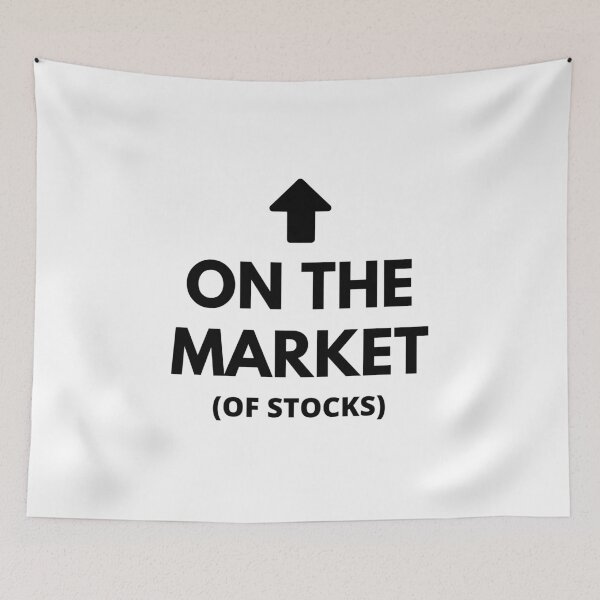 Item preview, On the Market (of Stocks) - Stock Market funny/witty designed and sold by Rat to Lion.