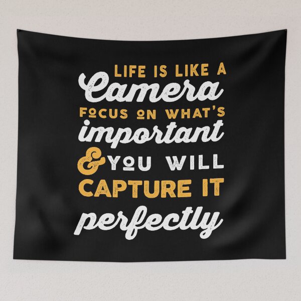 Item preview, Life Is Like A Camera - Focus On What's Important And You Will Capture It Perfectly designed and sold by Hot From Oven.
