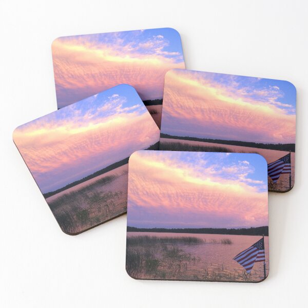 Item preview, Incredible Sunset over Old Glory designed and sold by Debbie Center.