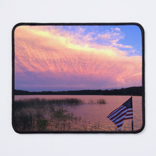 Item preview, Incredible Sunset over Old Glory designed and sold by Debbie Center.