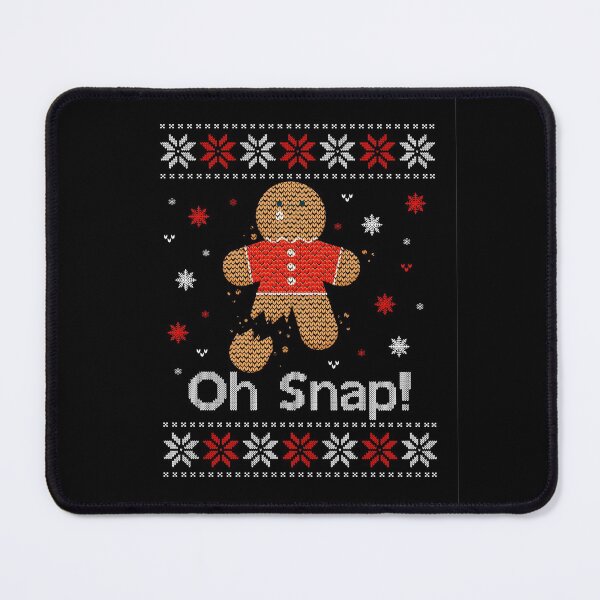 Item preview, Christmas Oh snap gingerbread man ugly jumper designed and sold by amy greaves.