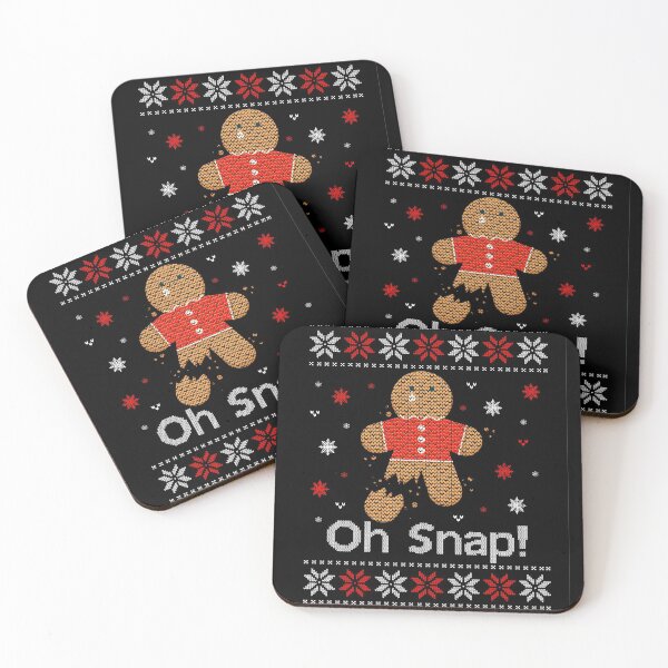 Item preview, Christmas Oh snap gingerbread man ugly jumper  designed and sold by amy greaves.