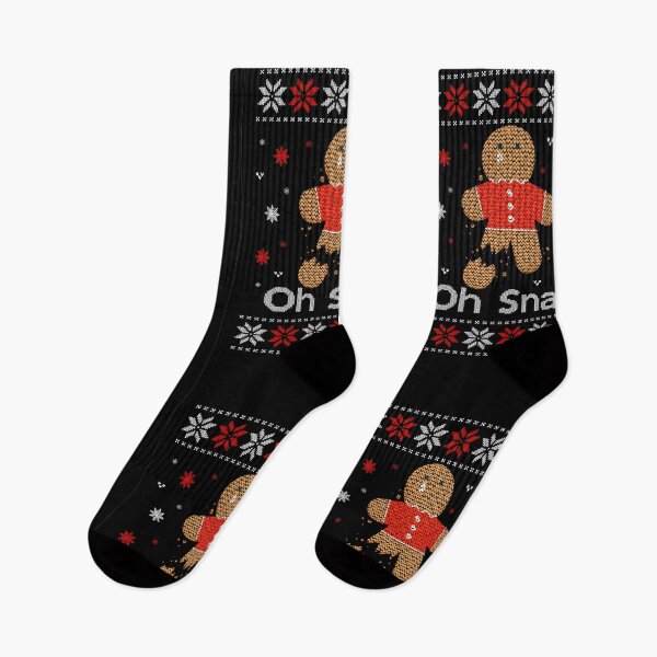 Item preview, Christmas Oh snap gingerbread man ugly jumper  designed and sold by amy greaves.