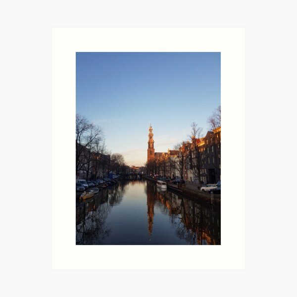Amsterdam winter calm Art Print