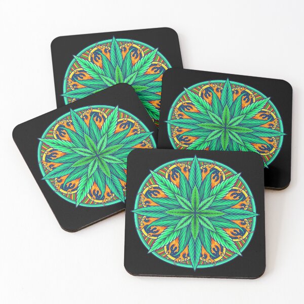 Item preview, Weed Leaf Mandala Cannabis designed and sold by angelusdark.