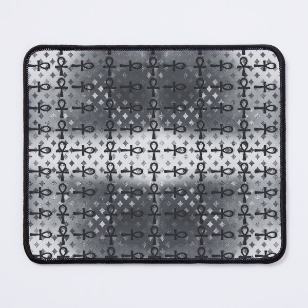 Item preview, Black Egyptian Ankh Textile Art Pattern designed and sold by BlackArt Cafe.