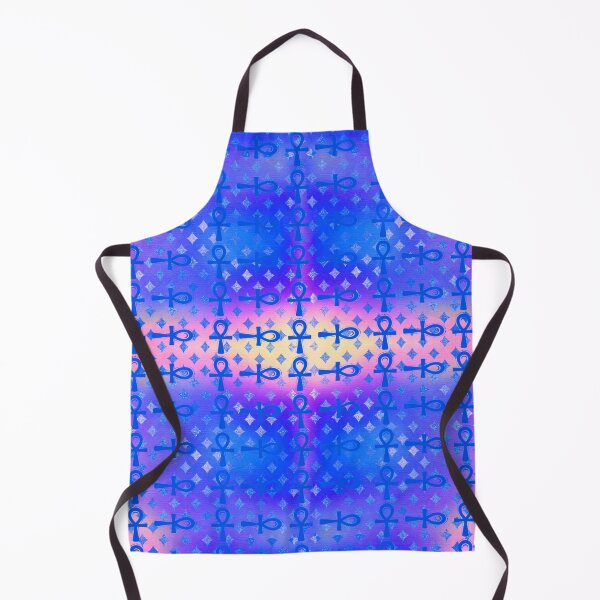 Item preview, Colorful Egyptian Ankh Textile Art Pattern designed and sold by BlackArt Cafe.
