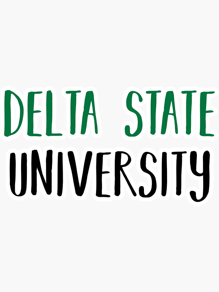 Delta State University Sticker By Pwrct Redbubble 5392