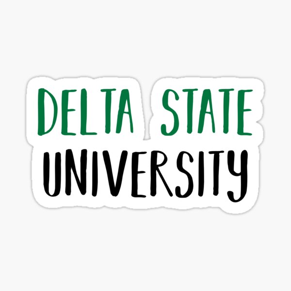 Delta State University Sticker By Pwrct Redbubble