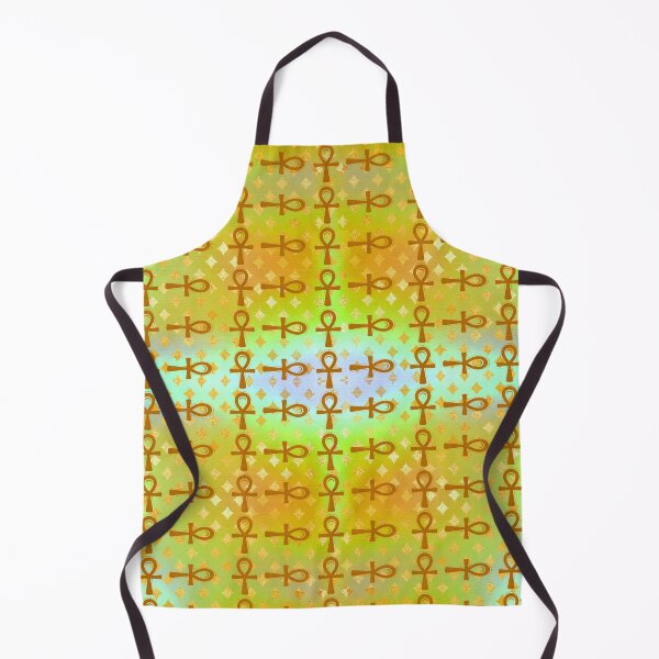 Item preview, Egyptian Ankh Symbol Textile Art Pattern designed and sold by BlackArt Cafe.