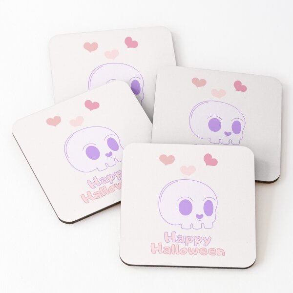 Item preview, cute Happy halloween skull white edition designed and sold by Phiiilo.