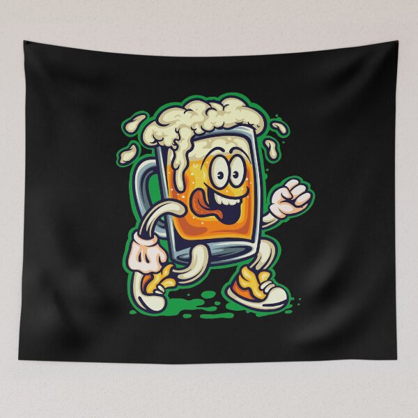Item preview, Beer Glass Mascot Cartoon Cute designed and sold by angelusdark.