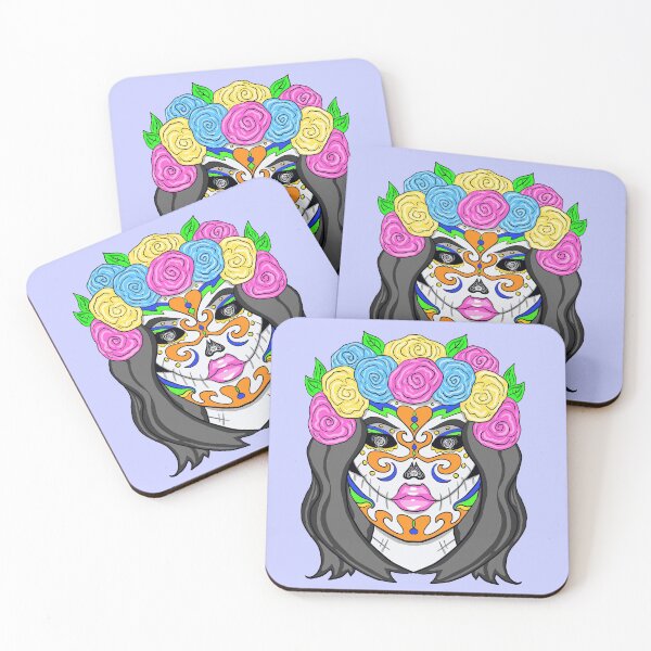 Item preview, Bree Floral Sugar Skull  designed and sold by missmann.
