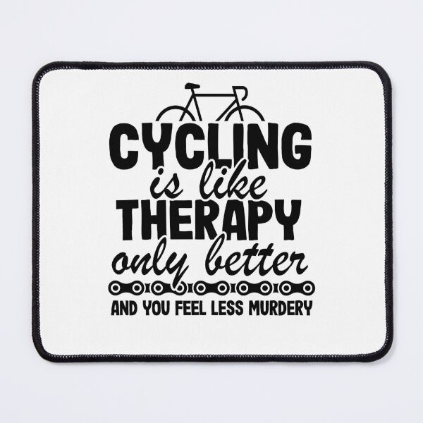 Item preview, Cycling Is Like Therapy Only Better Funny Cyclist Gift Biking designed and sold by Stronzi.