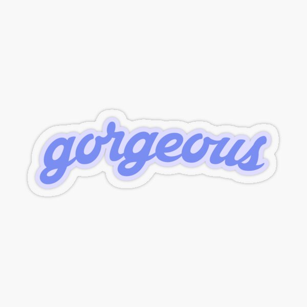 Blue Gorgeous Transparent Sticker