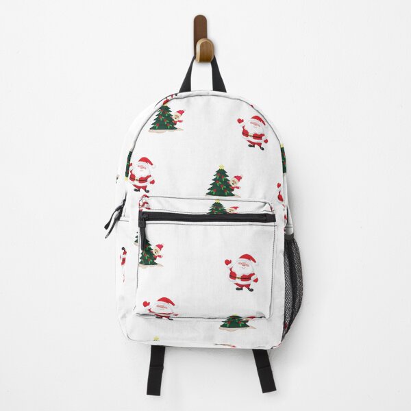 Item preview, Cute Santa Christmas Pattern. Joyful Santa and Christmas Tree Pattern Holiday Print designed and sold by silviaol.