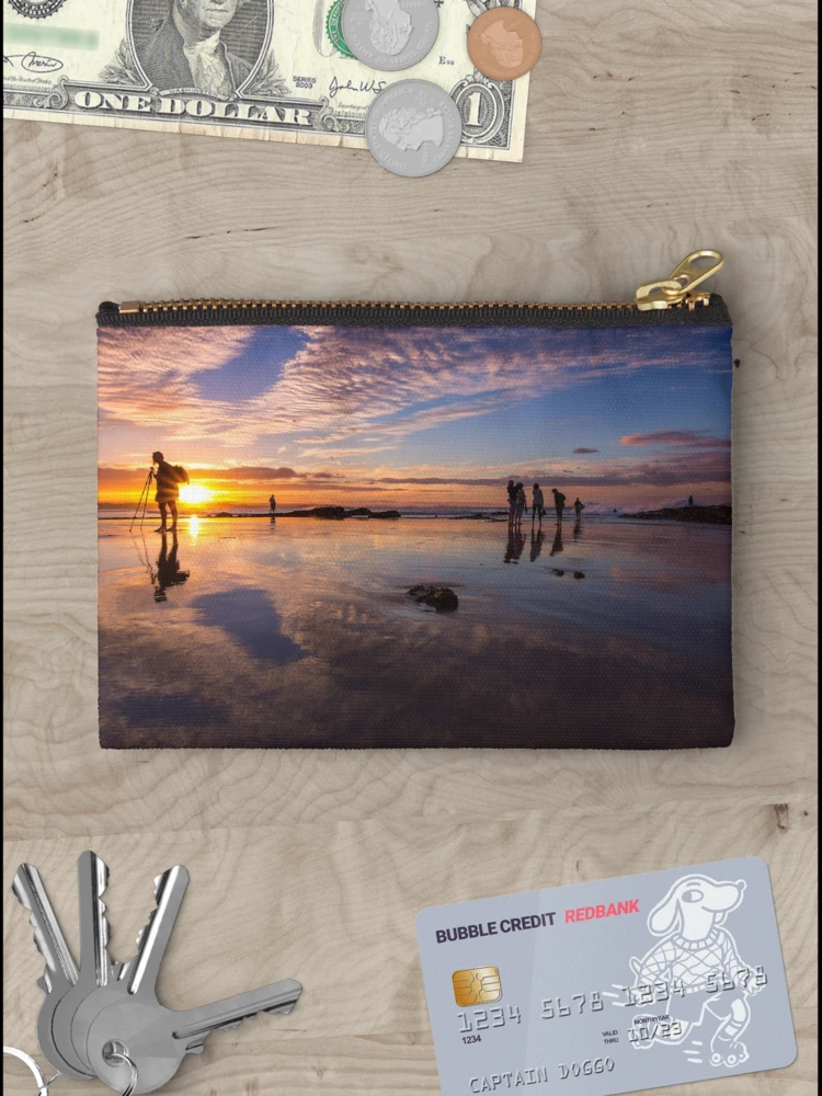 Thumbnail 3 of 4, Zipper Pouch, Snapper Rocks Sunset designed and sold by Derek Byrne.