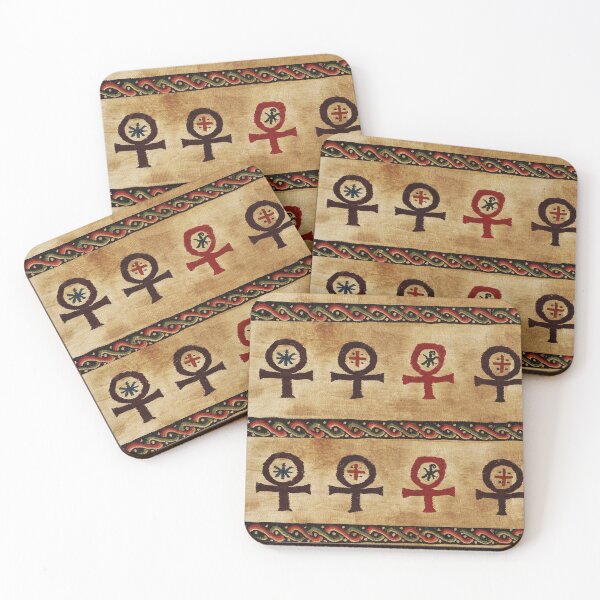Item preview, ANKH ANTIQUE EGYPT ETERNAL LIFE SYMBOL Coptic Egyptian Tapestry designed and sold by BulganLumini.