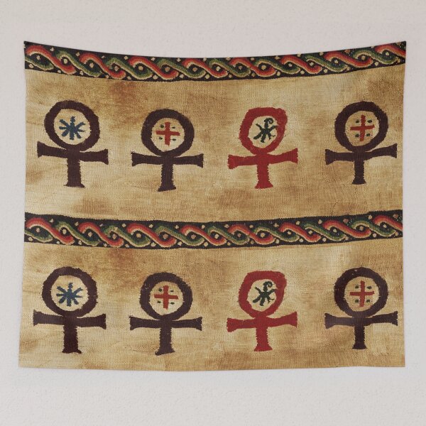 Item preview, ANKH ANTIQUE EGYPT ETERNAL LIFE SYMBOL Coptic Egyptian Tapestry designed and sold by BulganLumini.