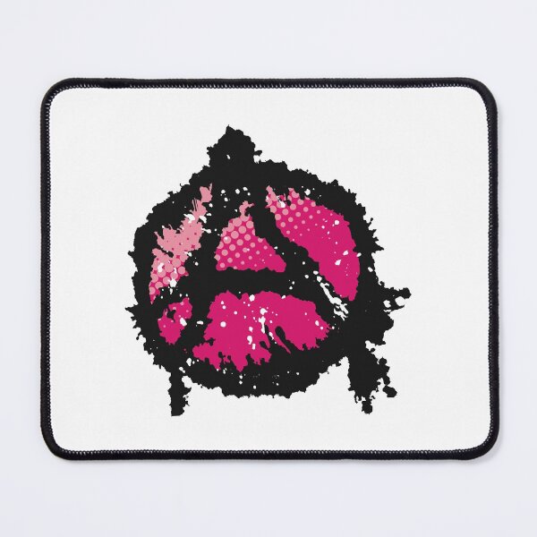 Item preview, Anarchy Symbol in Pink designed and sold by iscaStudioArt.