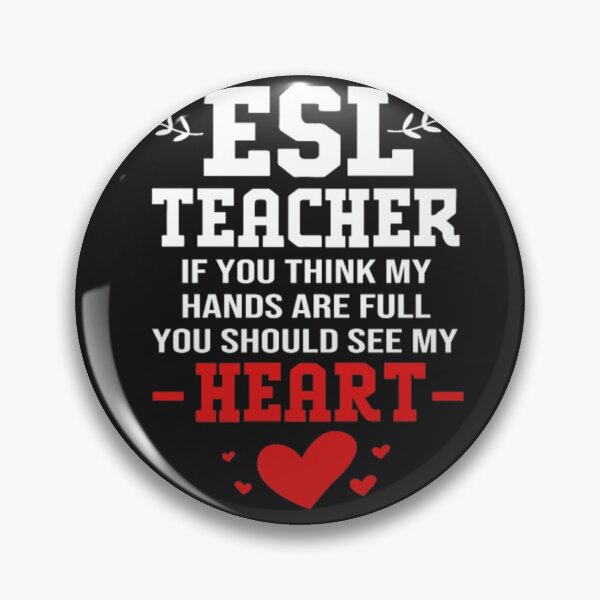 Item preview, Esl teacher think my hand see my heart designed and sold by Themngocbao.