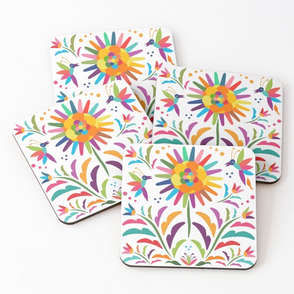 Item preview, Mexican Otomí Floral Composition by Akbaly designed and sold by Akbaly.