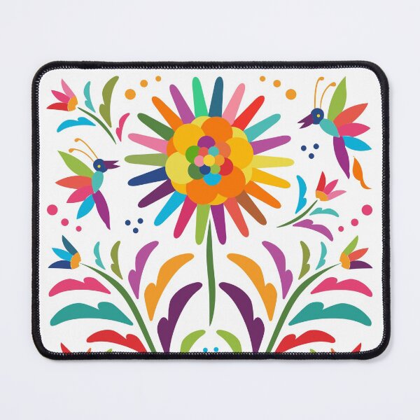Item preview, Mexican Otomí Floral Composition by Akbaly designed and sold by Akbaly.