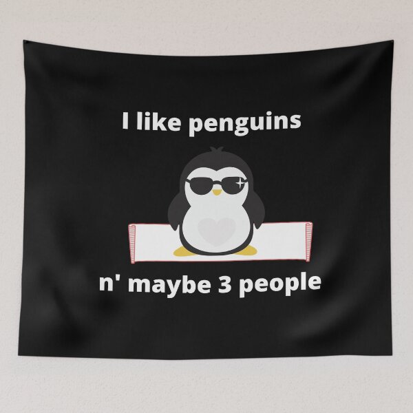 Item preview, I Like Penguins And Maybe Three Other People  designed and sold by yourcherryguy.
