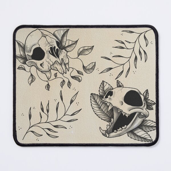 Item preview, Bat and Cat Skull Sheet designed and sold by Amburritoink.