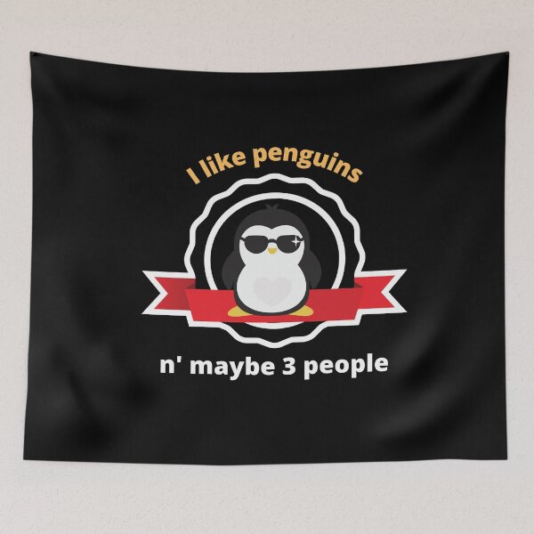 Item preview, I Like Penguins And Maybe Three Other People  designed and sold by yourcherryguy.