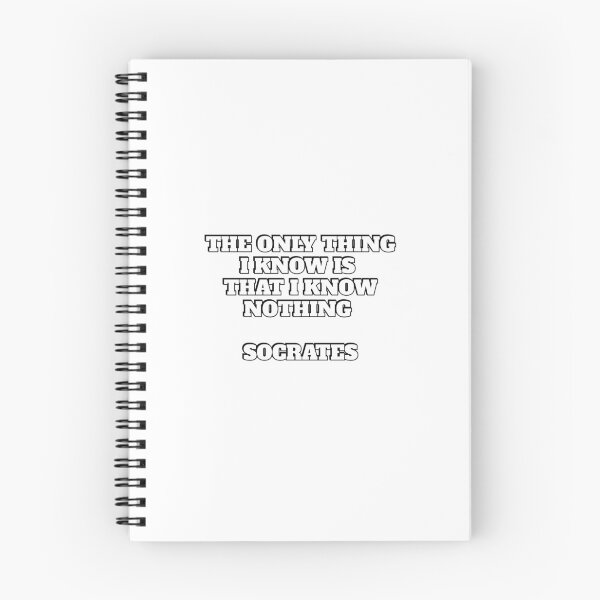Item preview, The only thing I know is that I know nothing - Socrates quotes designed and sold by Inspirationmotivation.