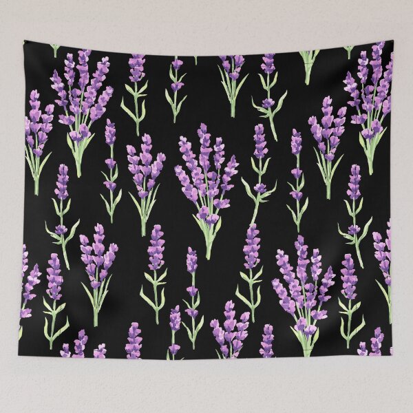 Item preview, Vintage Lavender Flowers Pattern. Cute Wild Purple Lavender Floral Botanical Garden Print designed and sold by silviaol.