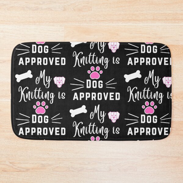 Item preview, My Knitting is DOG Approved fun gift for knitter designed and sold by rhodabear.