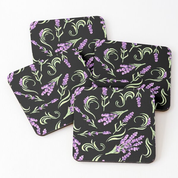 Item preview, Abstract Vintage Lavender Flowers Pattern. Cute Wild Purple Lavender Floral Botanical Garden Print designed and sold by silviaol.