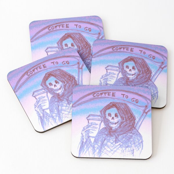 Item preview, coffee to go death coffee lover designed and sold by MiraNomegusta.