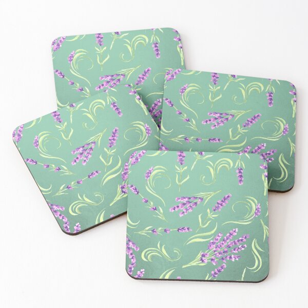 Item preview, Abstract Vintage Lavender Flowers Pattern. Cute Wild Purple Lavender Floral Botanical Garden Print designed and sold by silviaol.