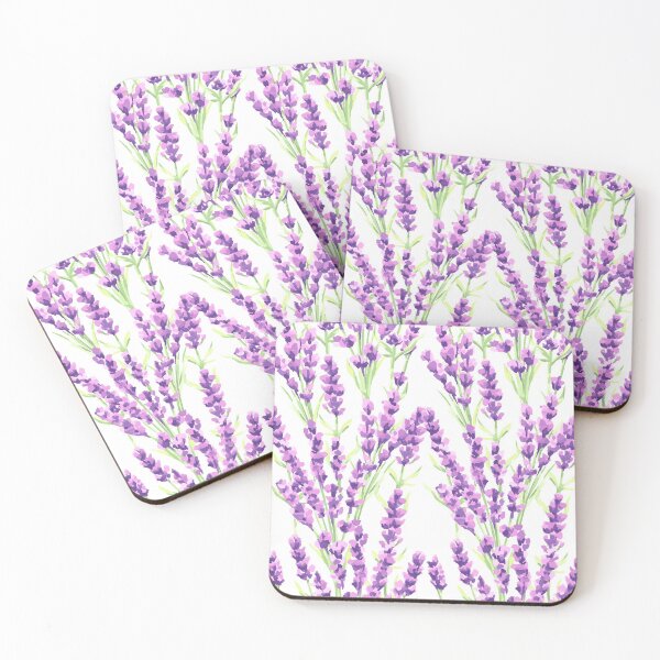 Item preview, Cute Chic Abstract Lavender Flowers Pattern. Cute Wild Purple Lavender Floral Botanical Garden Print designed and sold by silviaol.