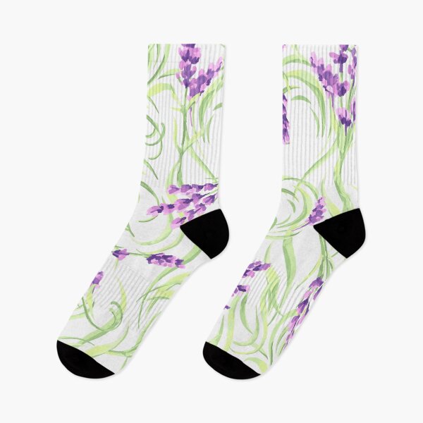 Item preview, Cute Chic Abstract Lavender Flowers Pattern. Cute Wild Purple Lavender Floral Botanical Garden Print designed and sold by silviaol.