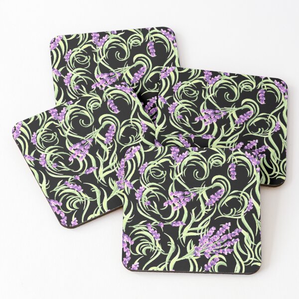 Item preview, Cute Chic Abstract Lavender Flowers Pattern. Cute Wild Purple Lavender Floral Botanical Garden Print designed and sold by silviaol.