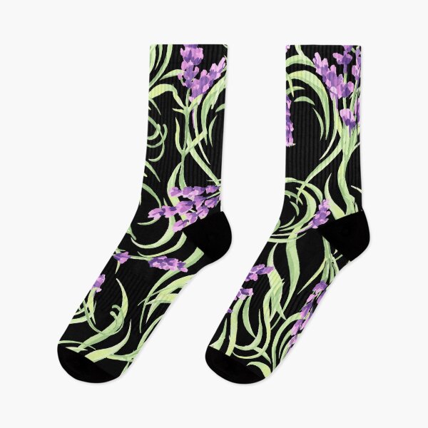 Item preview, Cute Chic Abstract Lavender Flowers Pattern. Cute Wild Purple Lavender Floral Botanical Garden Print designed and sold by silviaol.