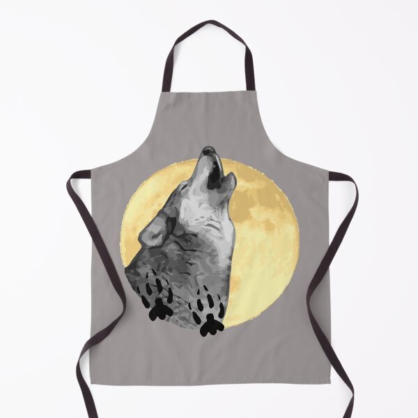 Item preview, Wolf Design, howling at the moon, wildlife designed and sold by Sandra O'Toole.