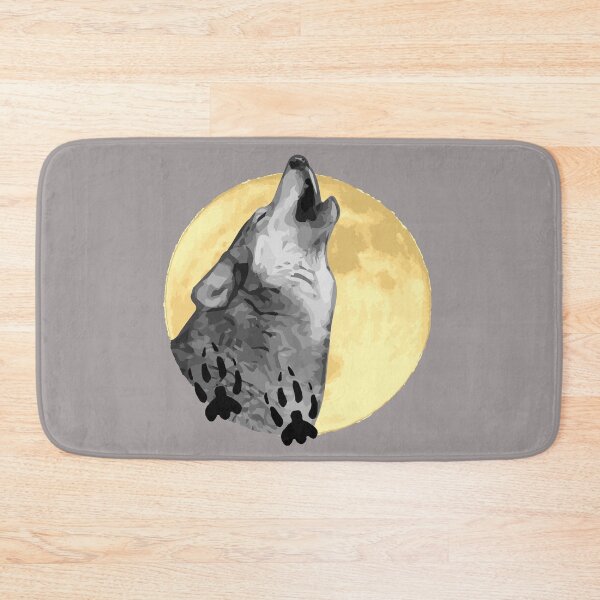 Item preview, Wolf Design, howling at the moon, wildlife designed and sold by Sandra O'Toole.