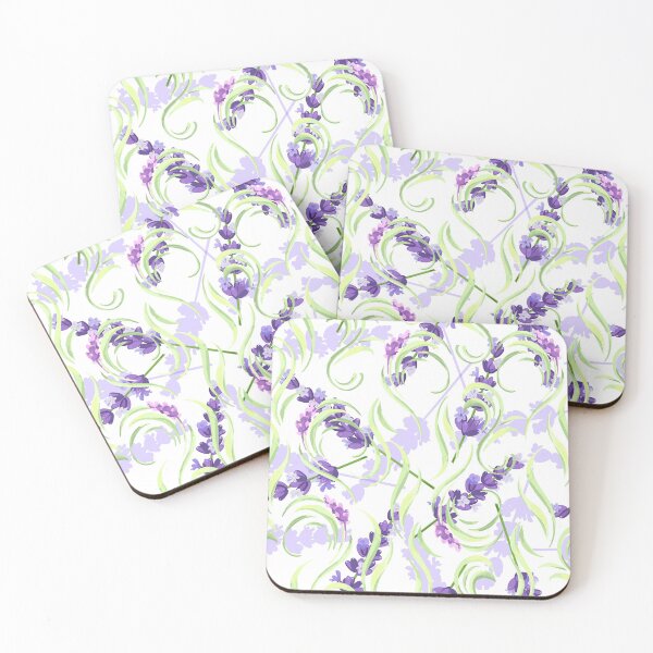 Item preview, Abstract Lavender Flowers Pattern. Cute Wild Purple Lavender Floral Botanical Garden Print designed and sold by silviaol.