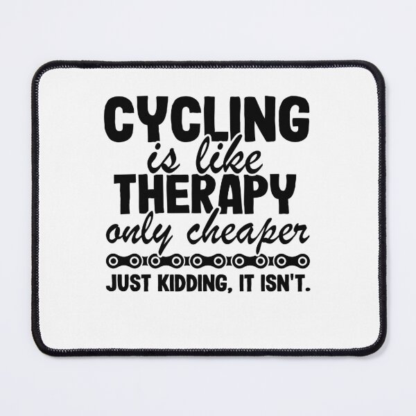 Item preview, Cycling Is Like Therapy Joke Funny Cyclist Gift Biking designed and sold by Stronzi.