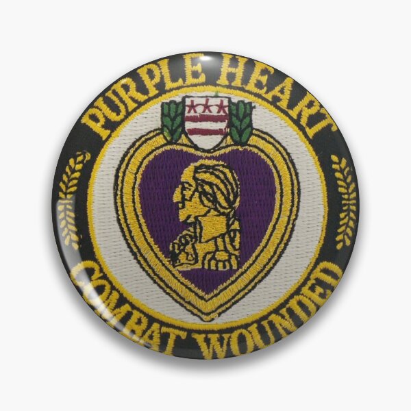 Item preview, Purple Heart Combat Wounded Award Patch designed and sold by Lawrence Baird.