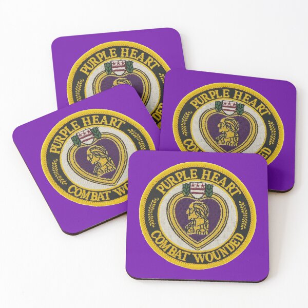 Item preview, Purple Heart Combat Wounded Award Patch designed and sold by Lawrence Baird.
