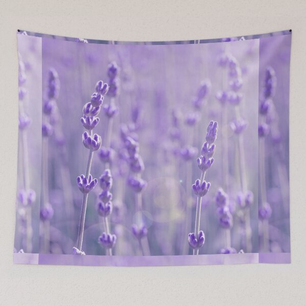 Item preview, Lavender Flowers. Cute Wild Purple Lavender Floral Botanical Garden Print designed and sold by silviaol.