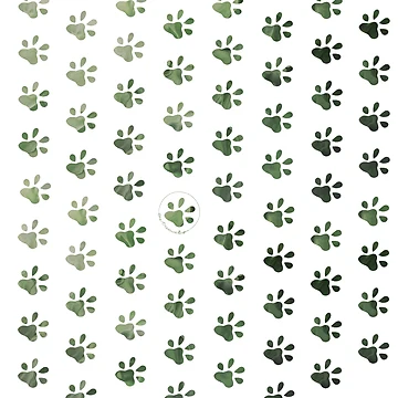 Artwork thumbnail, Paw Print Pattern by OneCreativePup
